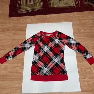 XS Women’s Plaid Pajama Shirt